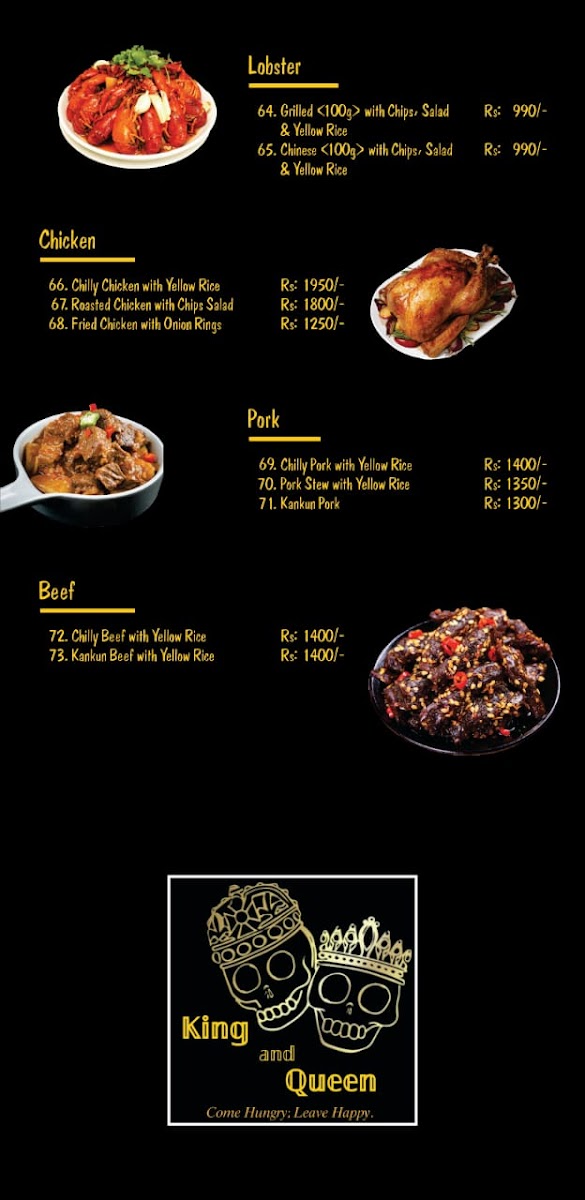 Menu King And Queen Cantina-10