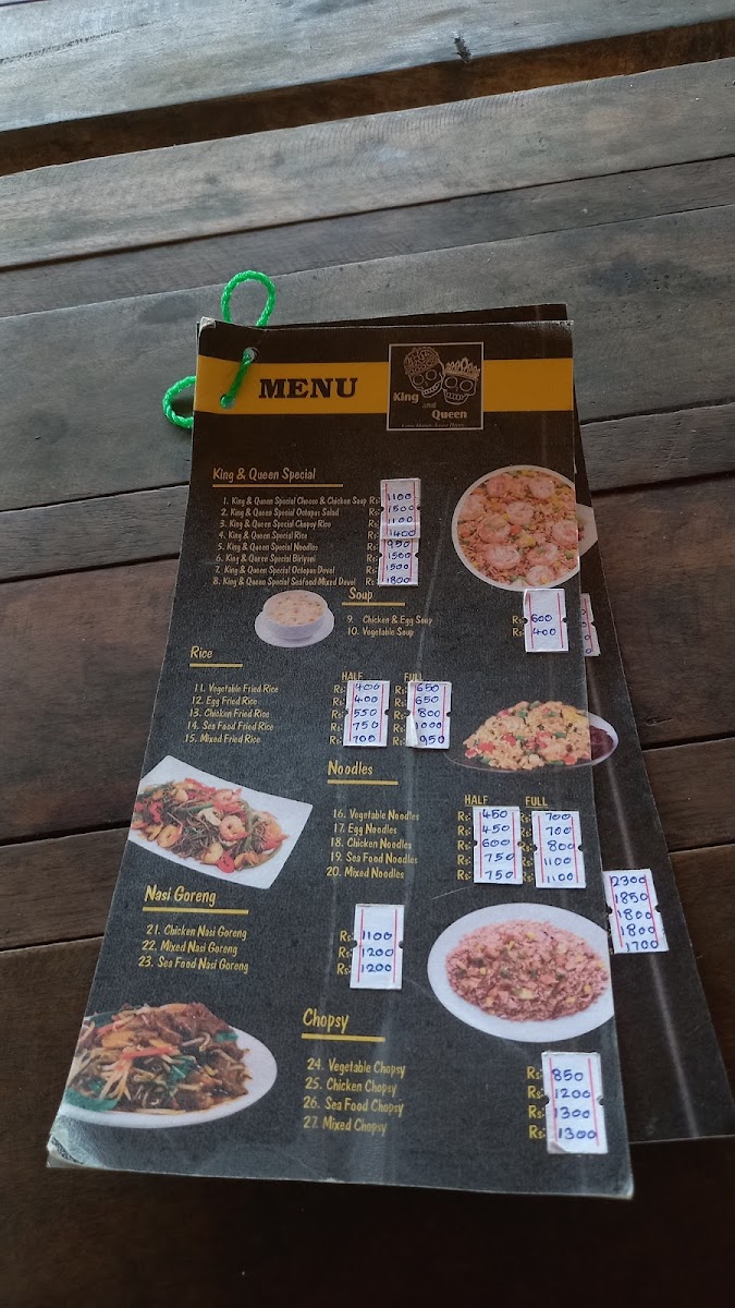 Menu King And Queen Cantina-6