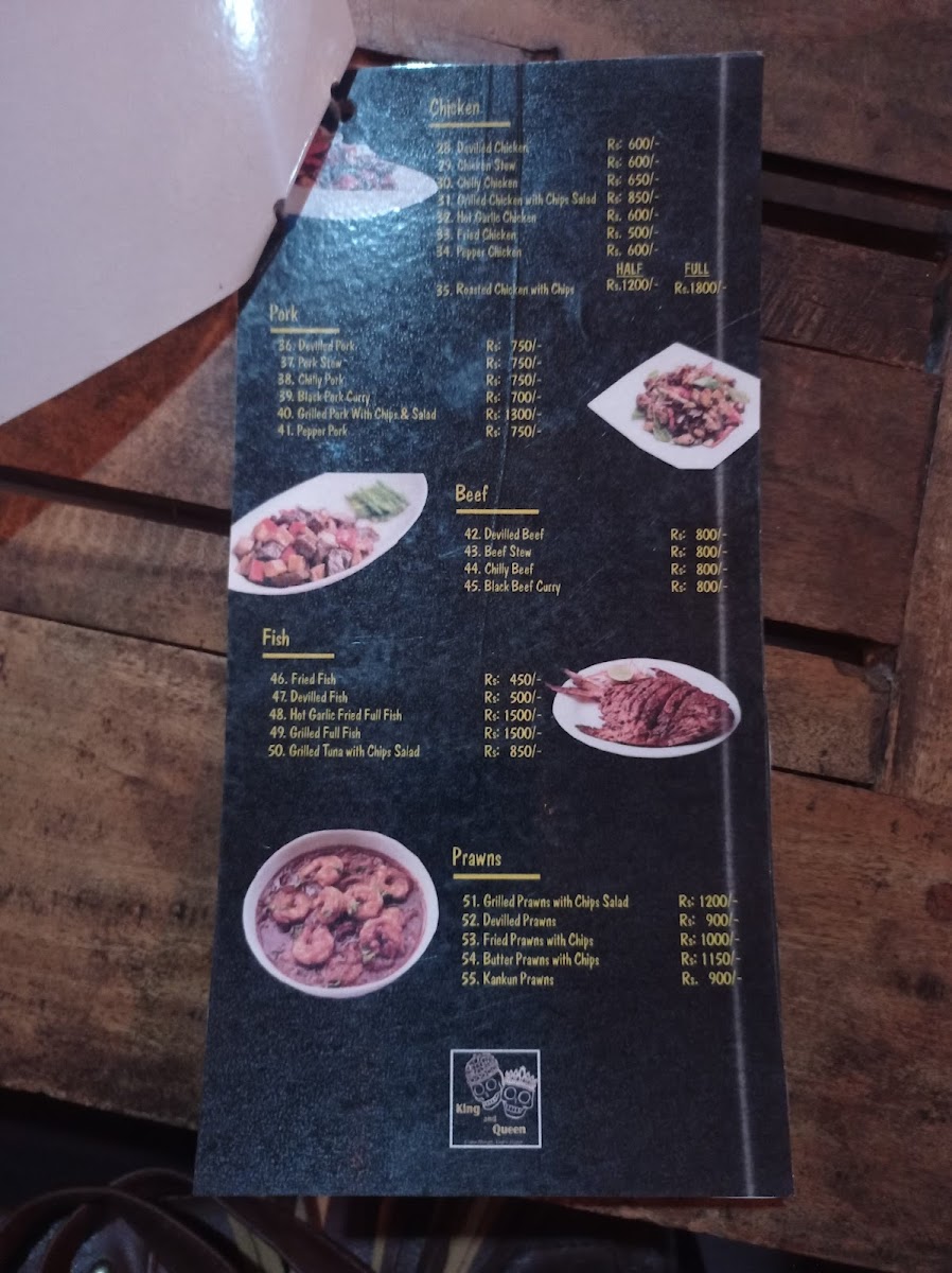 Menu King And Queen Cantina-8