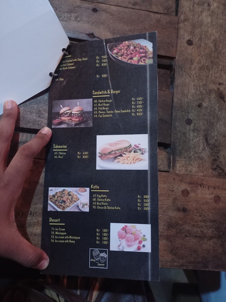 Menu King And Queen Cantina-9
